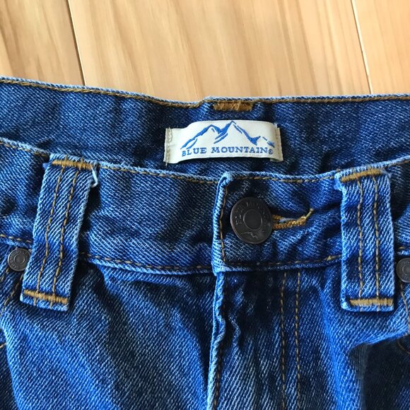 Men’s Patchwork Jeans, Size 34-34: Upcycled Denim 1970s Hippie Boho Retro Pants - Picture 8 of 10